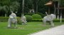 Sculptures in a park opposite Elephant Trunk Hill, Guilin